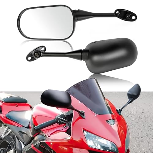 Rétroviseur Moto pour CBR600RR CBR1000RR CBR250R CBR300R CBR500R GSXR600 GSXR 750 (Noir)