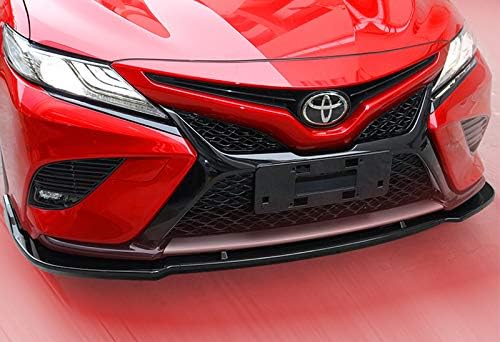 Front Bumper Lip fit for compatible with 2018-2020 Toyota Camry, Front Bumper Lip Spoiler Air Chin Body Kit Splitter Painted Glossy Black ABS (SPORT-Style)