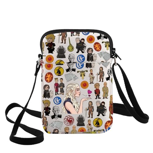 G2TUP Jon Snow Crossbody Bag Dragons Fans Gift Mother Of Dragons Adjustable Strap Bag Dragons Merch