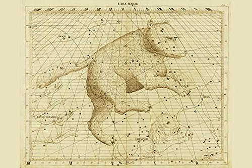 Celestial Map of the Mythological Heavens with Zodiacal Characters Poster Print by Sir John Flamsteed (18 x 24)