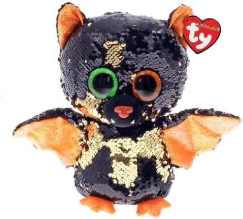 Ty Gorro de Halloween Omen Bat Flippable Reg de 6 pulgadas de felpa