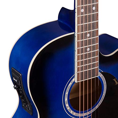 Image of JUAREZ Basswood Arpeggio Guitar JRA39SP-Q-TBS, Blue Sunburst