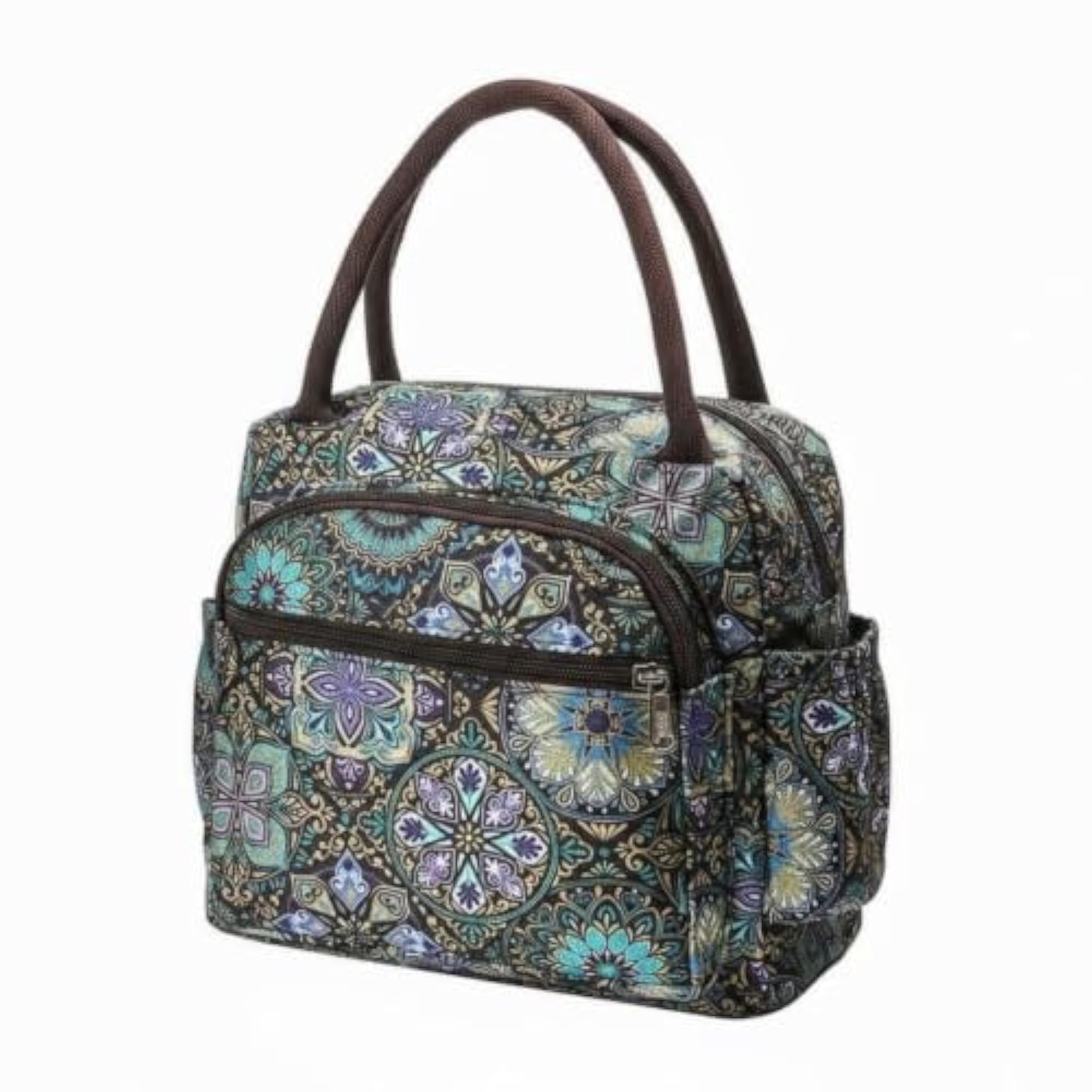 Multi-Compartment Handbag Waterproof Tote, Insulated