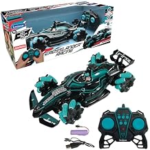 LEXiBOOK, Crosslander Racing, Remote Control Racing car, Formula 1, up to 10km/h, Light and Sound Effects, Smoke Jet, Remote Control Included, Rechargeable, RC61