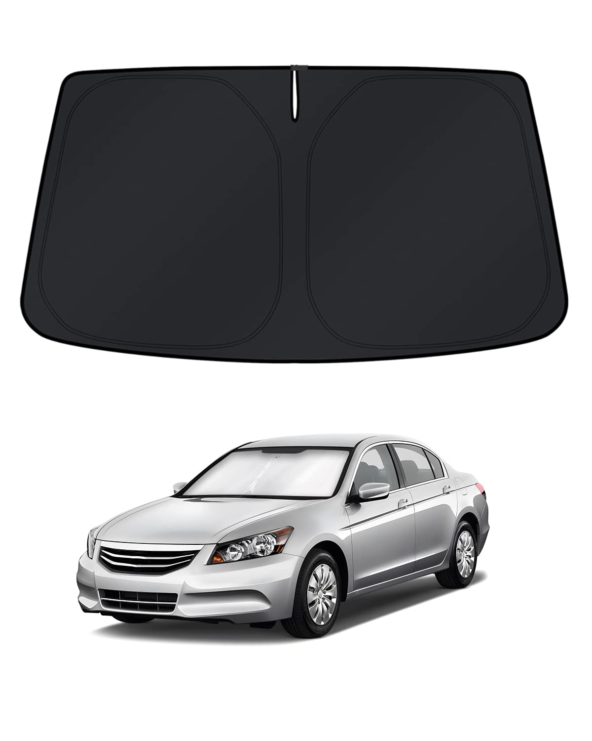 KUST Windshield Sun Shade for Accord 2008-2010 2011 2012 Accessories Sunshade Sun Visor Protector Foldable Block UV Rays