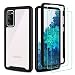 Produktbild Foreverluck Hülle für Samsung Galaxy S20 FE/ S20 Lite, [360 Grad Stoßfest Handyhülle] with 2 Panzerglas Schutzfolie, Hart PC Zurück + Weich TPU Vorderseite, Schwarz