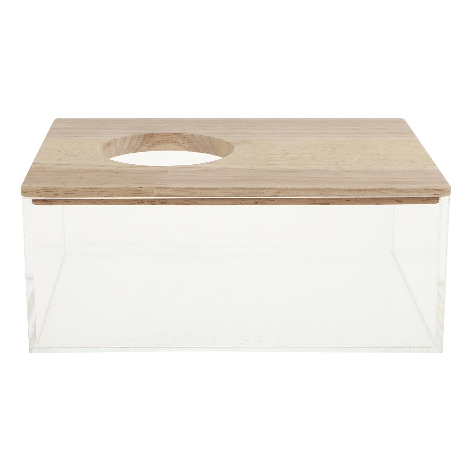 Transparente Sicher zum Spielen und Baden Haushalts Sandbadewanne mit Glatter Oberfläche aus Acryl und Holz für Hamster und Kleine Haustiere im Heim oder Zoofachgeschäft