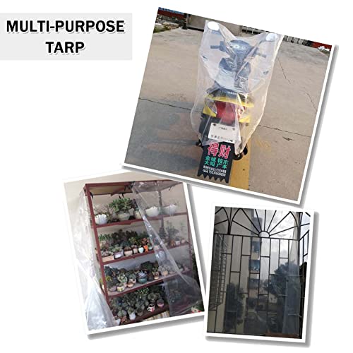 Bâche transparente imperméable 2x2m lourde pour serre et balcon - 7