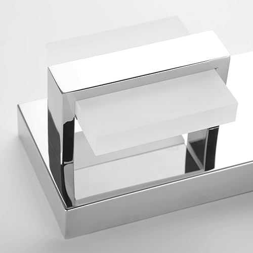 Miniatura 7 de SOLFART Luces LED de tocador modernas para baño 6 luces sobre espejo lámpara de pared acrílica blanca 7248-6T ND