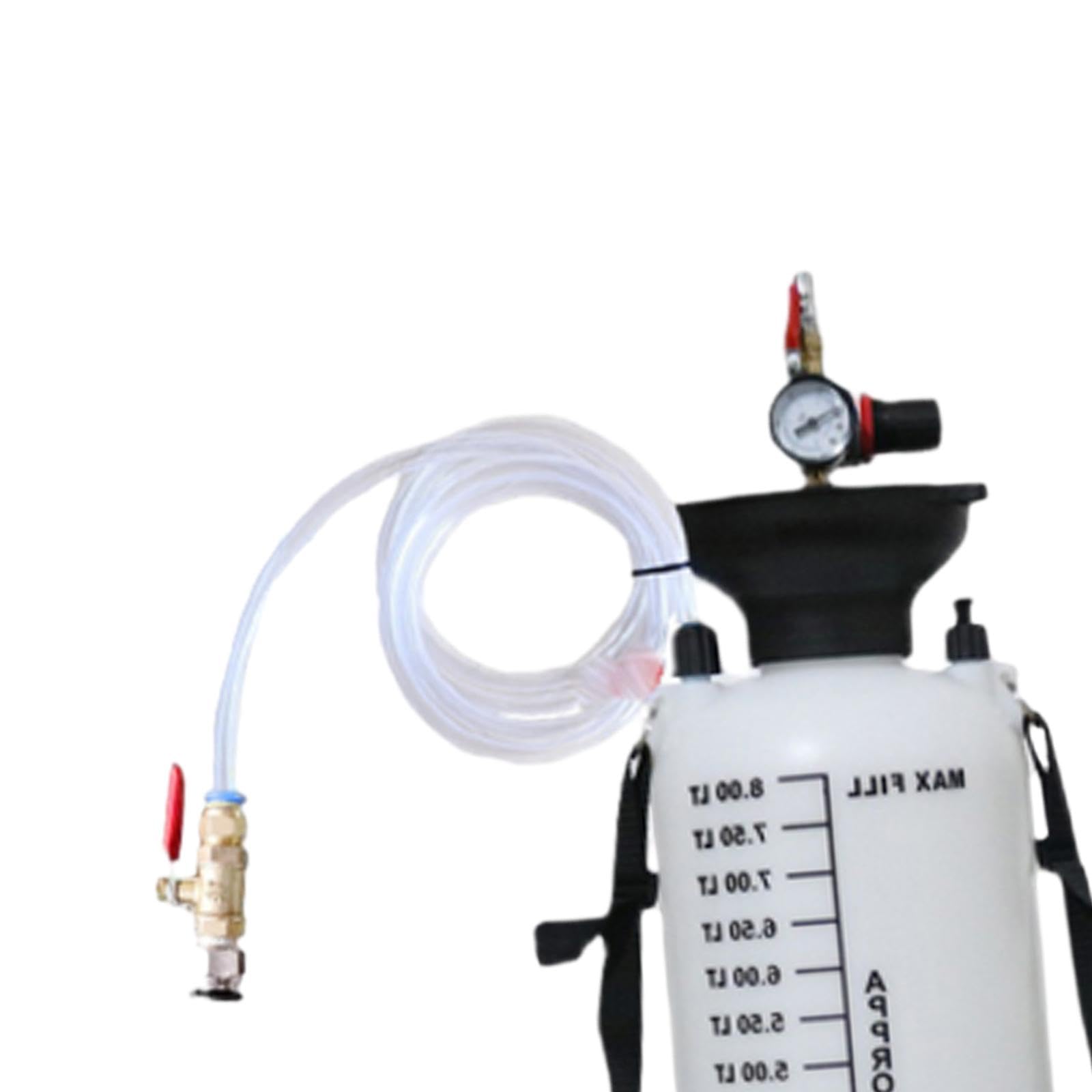 8 Liter Einfüllbehälter für Getriebeöl, Getriebeölpumpe für Kraftfahrzeuge, Transferpumpe, Getriebeöl Und Dosiergeräte, ATF Einfüllstutzen, 8L mit Adapter