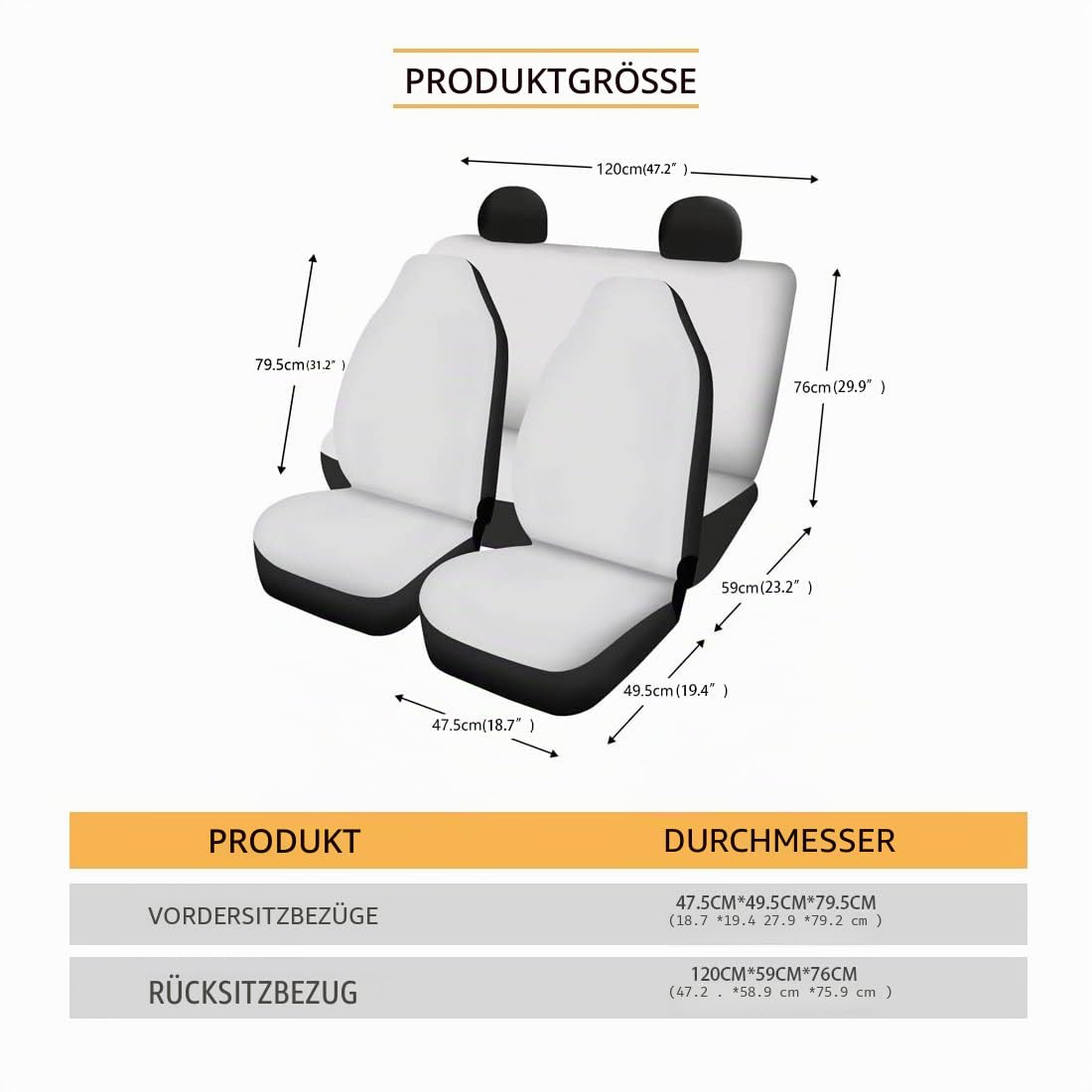 Belidome Autositzbezüge, abstraktes Hippie-Blumen-Design, komplettes Set, vorne und hinten, buntes Gänseblümchen-Sitzkissen, universell