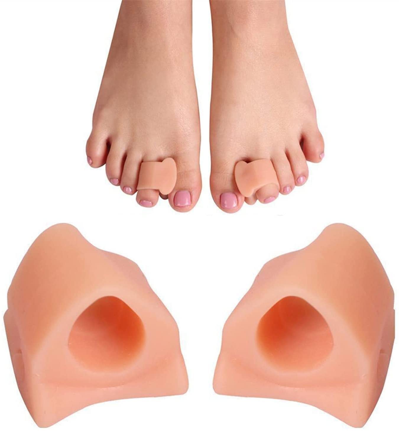 para żel silikonowy separator palców stopy prostownica zespół cieśni kanału nadgarstka dystanse korektor regulator palucha koślawego Relief Pedicure narzędzie do pielęgnacji stóp
