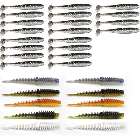 30 PCS ZEACCT Fishing Soft Lures Set Cover
