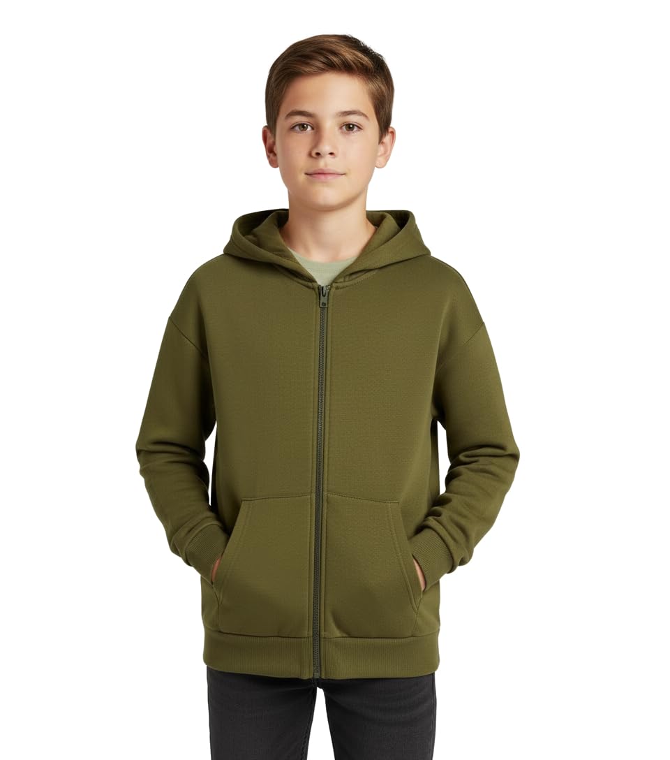 Alan Jones Clothing Cotton Blend Boy’s Oversized Solid Hooded Sweatshirt Alan Jones Clothing Cotton Blend Boy’s Oversized Solid Hooded Sweatshirt