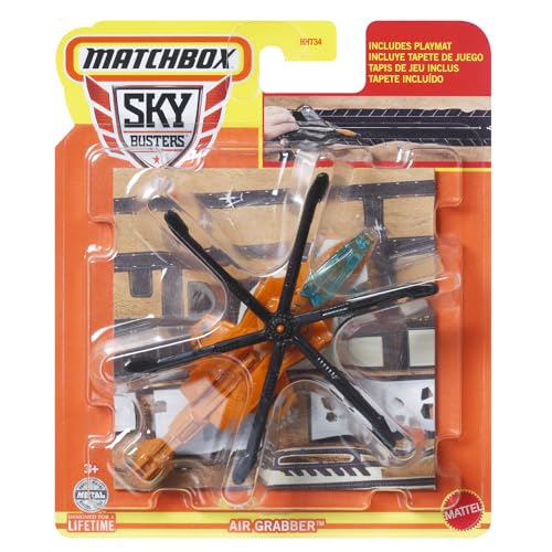 Matchbox Helicóptero Sky Busters Air Grabber con alfombrilla miniatura 6