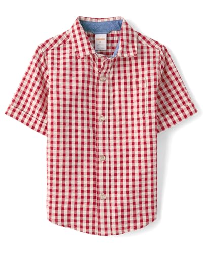 Image of Gymboree,Matching Family Short Sleeve Button Up Shirt