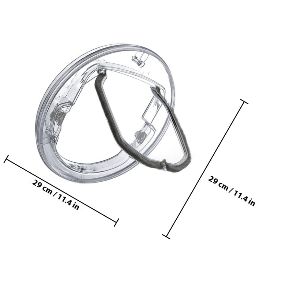 Artibetter Porta Bidirezionale Domestici Plastica in per Animali Rotonda Struttura e di Stabile Accesso, per Porte Cani e Gatti