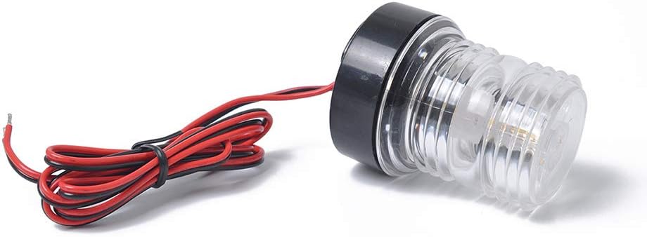 AOZBZ Anchor Light Boat Navigation Lights 12V DC LED Boat Bow Stern Lights, IP65 Waterproof Boat Light for Dinghy Pontoon Kayak Vessel Catamaran, 5500K White Light