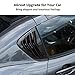 JONKOKO Car Rear Side Window Louvers for Mazda MX-5 ND 2015-2023 Triangular Window Glass Blinds Exterior Accessories (Only Fit Hardtop Version) (Carbon Fiber)