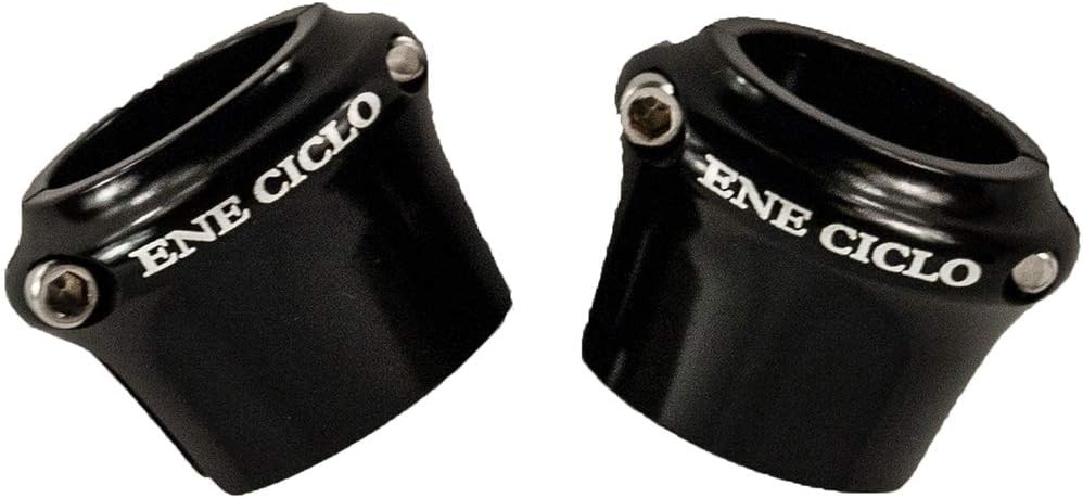 Dia CompeEne Handlebar Tape Alloy CNC Black Clamp, Black