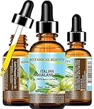 Botanical Beauty Natural Italian Squalane Moisturizer Oil for Face, Body and Hair, 4 fl.oz (120 ml)