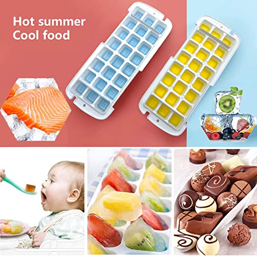 Molde para cubitos de hielo con tapa y cuchara miniatura 3
