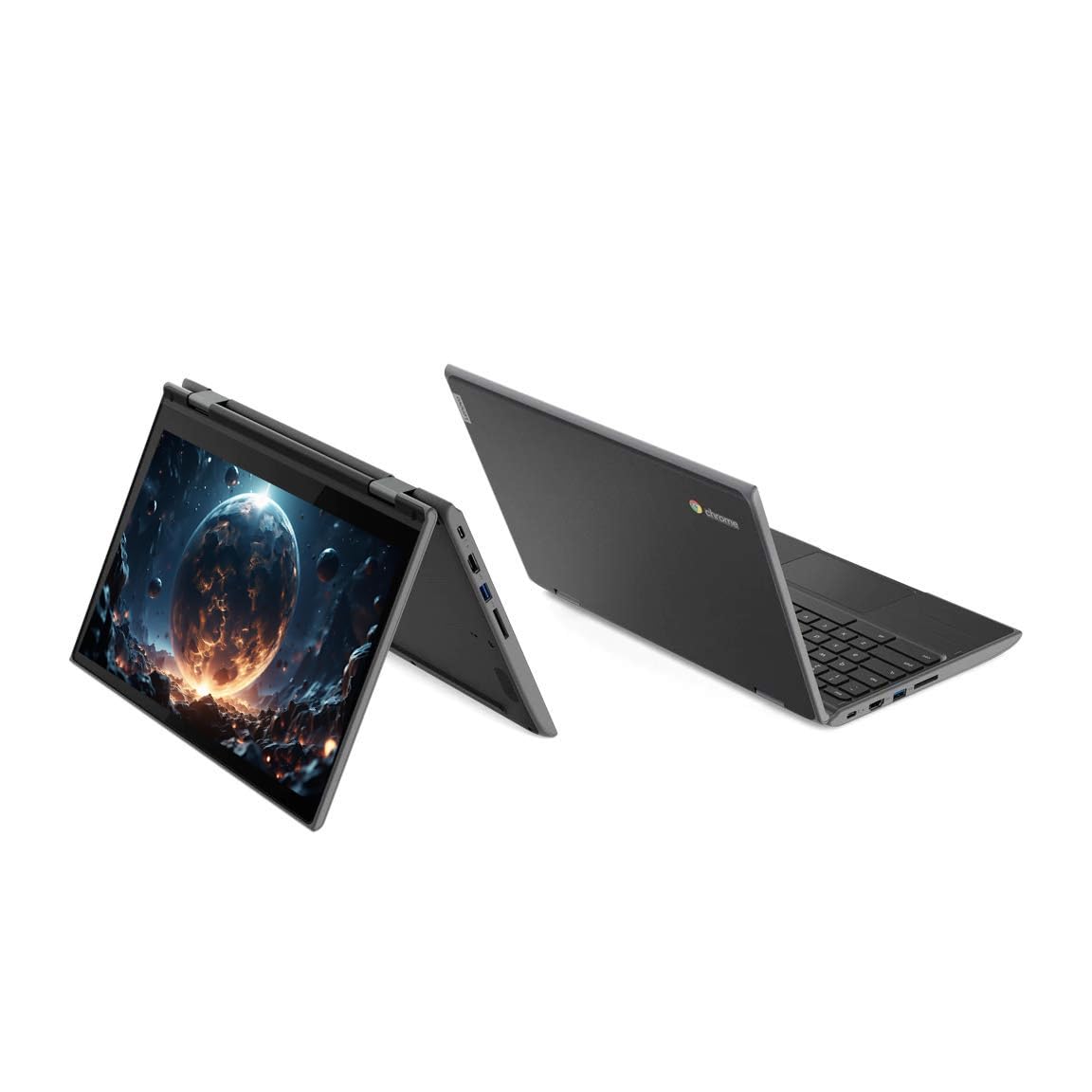 Lenovo Chromebook 300e Ordinateur portable 2 en 1 avec écran tactile Intel Celeron N4020, écran 11,6" (1366 x 768), 4 Go de RAM, 32 Go eMMC, clavier japonais (QWERTY, Chrome OS (reconditionné)