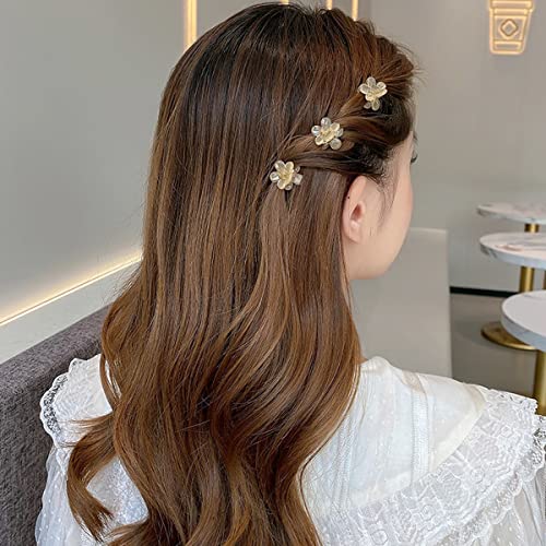20 Pcs Flower Claw Clips Mini Hair Clips Small Hairs Clips Sweet Mini Barrettes Non-Slip Small Hairs Clips for Women Cute Hair Clips Haires Accessories for Women Photograph Party - Image 3