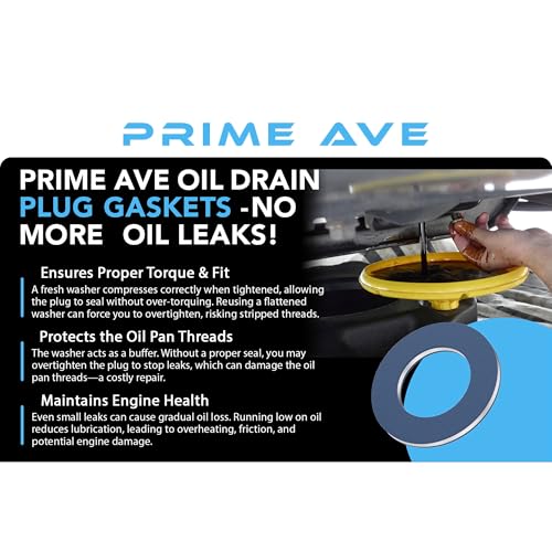 Image of Aluminium Oil Drain Plug Washer Gaskets - U.S. Made 12mm Crush Washer - Oil Plug Gasket Leak Proof Sealing Washers Compatible with Toyota Lexus Scion Part# 90430-12031 (Pack of 20)