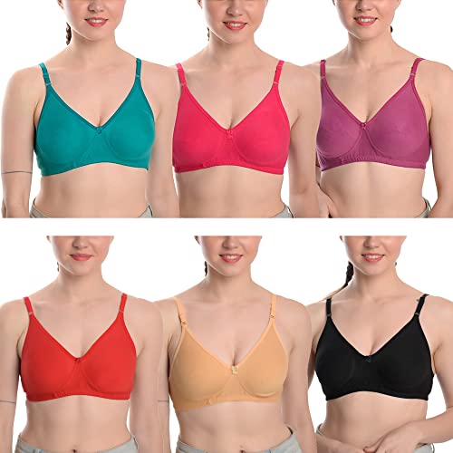 Image of SkyBeauty Premium Women's Non Padded & Lightly Padded Every Day Bra Multi-Pack