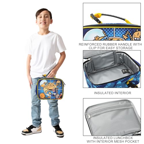 Image of Bioworld Dog Man In Action Insulated Lunch Kit