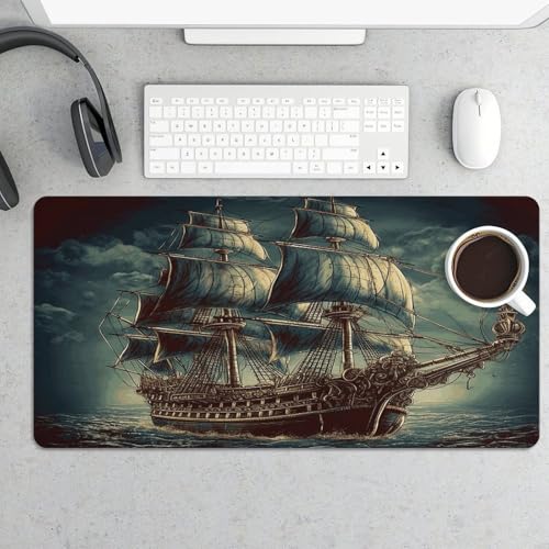 Mouse Pad Grande de Goma Antideslizante Estilo Nautical Vintage miniatura 5