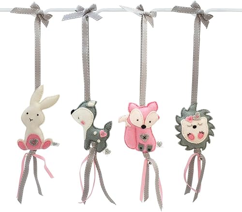 Heartfelt Dingle Dangle Baby Mobile Set - Woodland
