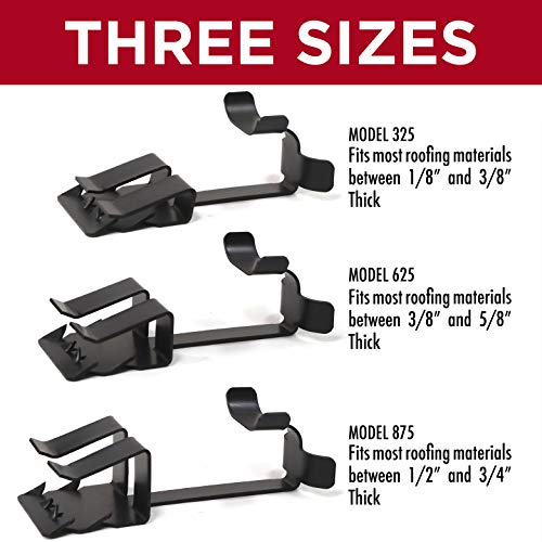 Grip Clip Roof Clips for Installing Heat Tape, Prevents Ice Dam Damage to Roof and Gutters, Simple Nail Free Cable Clips (25 Pack) (.325, Raw Aluminum) - Thumbnail 2