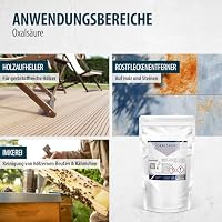 Oxalsäure Pulver 1 kg (>99,6%), Holzentgrauer & Rostentferner – Ansicht 2