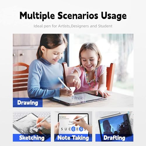 Image of JIMTAB Stylus Pen for iPad, Universal Fine Point iPad Stylus Pencil with Magnetic Adsorption Compatible with iPhone /iPad /Samsung /Android /Tablet & Other Touch Screens (1 Light Power)