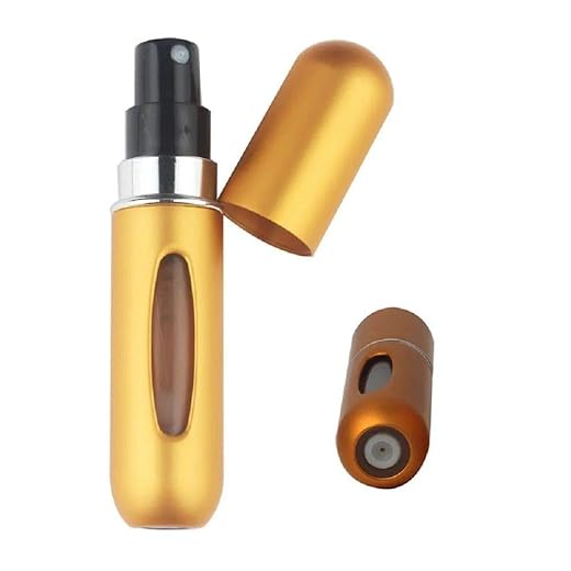 Frasco Frasquinho Amostra Perfume Viagem Bolso Bolsa Decant Borrifador Spray Mini Refil Demandi (Preto)