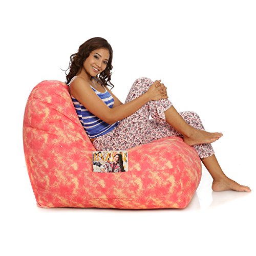 Image of Style Homez Hackey Cotton Canvas Abstract Printed Bean Bag XXL Size Filled with Beans Fillers