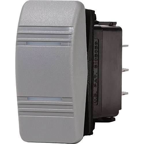 SupplyMount 8232 - Aftermarket Replacement Blue Sea Water Resistant Contura III Switch - ON-Off-ON - Grey Compatible with Blue Sea Systems