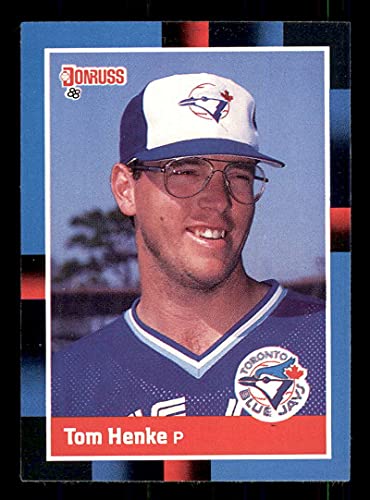 1988 Donruss #490 Tom Henke Toronto Blue Jays Official Baseball Card in Raw (EX or Better) Condition