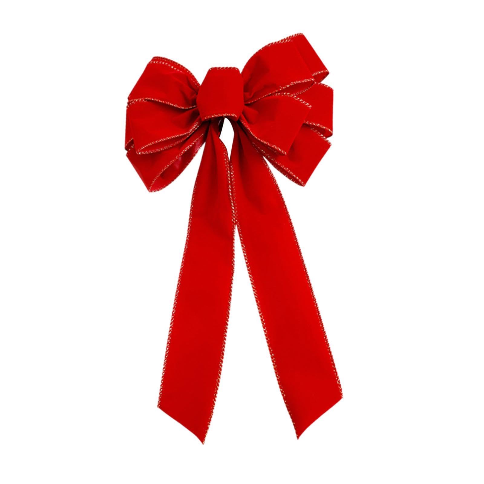 Folpus Adorno para de Navidad con Lazo para Puerta de Entrada, Adorno para de Navidad, decoración para Fiesta, Tienda, Patio Trasero