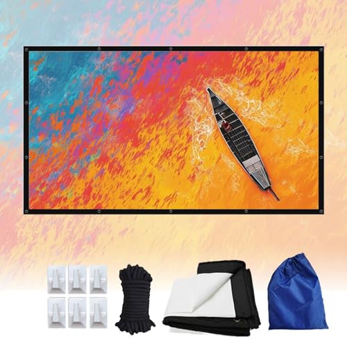Pantalla de proyección plegable 200 pulgadas 16:9 miniatura 1