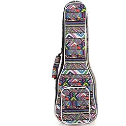Abaobao – Housse de transport en coton pour ukulélé de 58,4 cm avec bandoulière réglable de 10 mm et rembourrage en… - Les Beatles, Paul McCartney, John Lennon, RIngo Starr, George Harrison