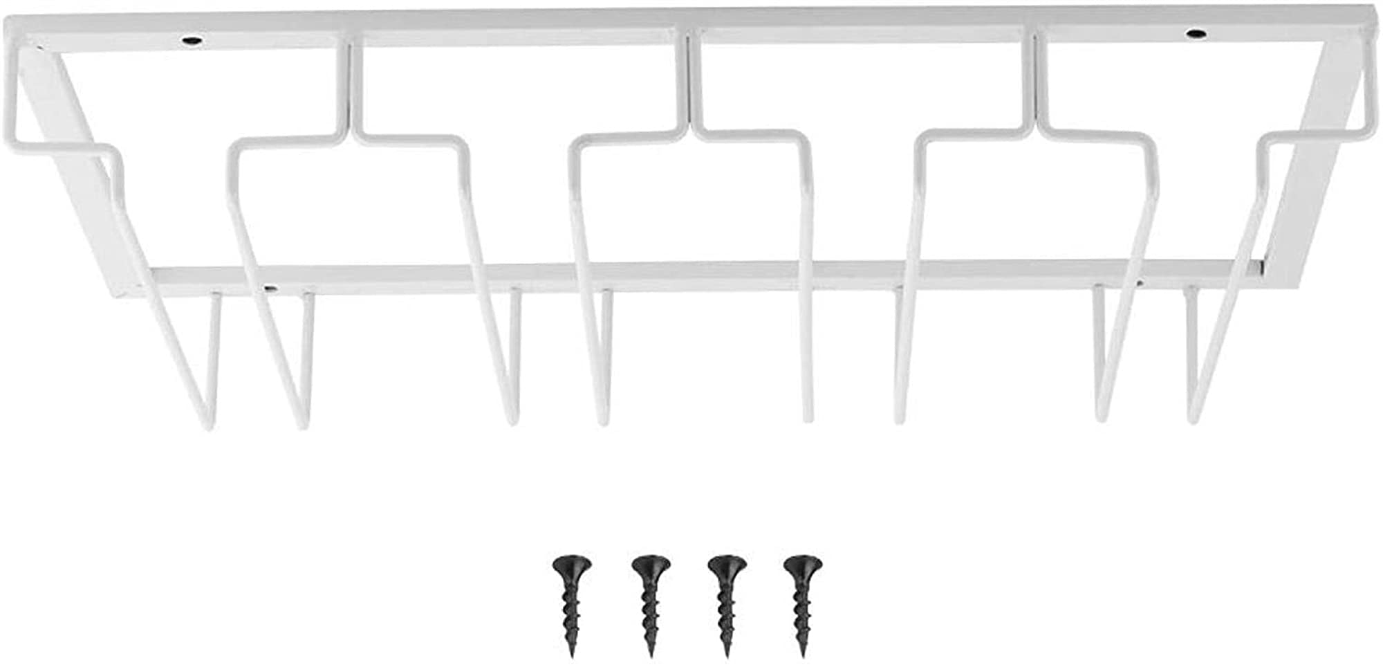 XMING Rack de copa de vino for el hogar, gabinete de vino soporte de copa, estante de vino, estante de vino bastidor colgante (Size : 4 Rows 1 Pack)