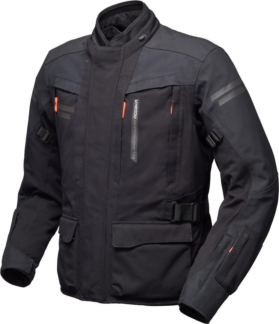 Modeka Paneo LT wodoodporny motocyklowy podnośnik tekstylny, czarny, XL