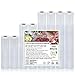 Produktbild KitchenBoss Vakuumierbeutel Vakuumierfolie Folienrollen Vakuumbeutel-LebensmittelVakumierfolienrollen Einschweissbeutel, BPA Frei Folienbeutel für Vakuumiergerät, 8 Rollen 15x2/20x2/28x4/x300cm