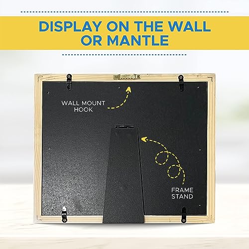 Baby Handprint and Footprint Makers Kit, Keepsake Frame for Newborn Boys & Girls, Baby Girl Gifts & Baby Boy Gifts, New Mom Baby Shower Gifts, Non-Toxic Clay Baby Picture Frame Nursery Decor(1 Pack)