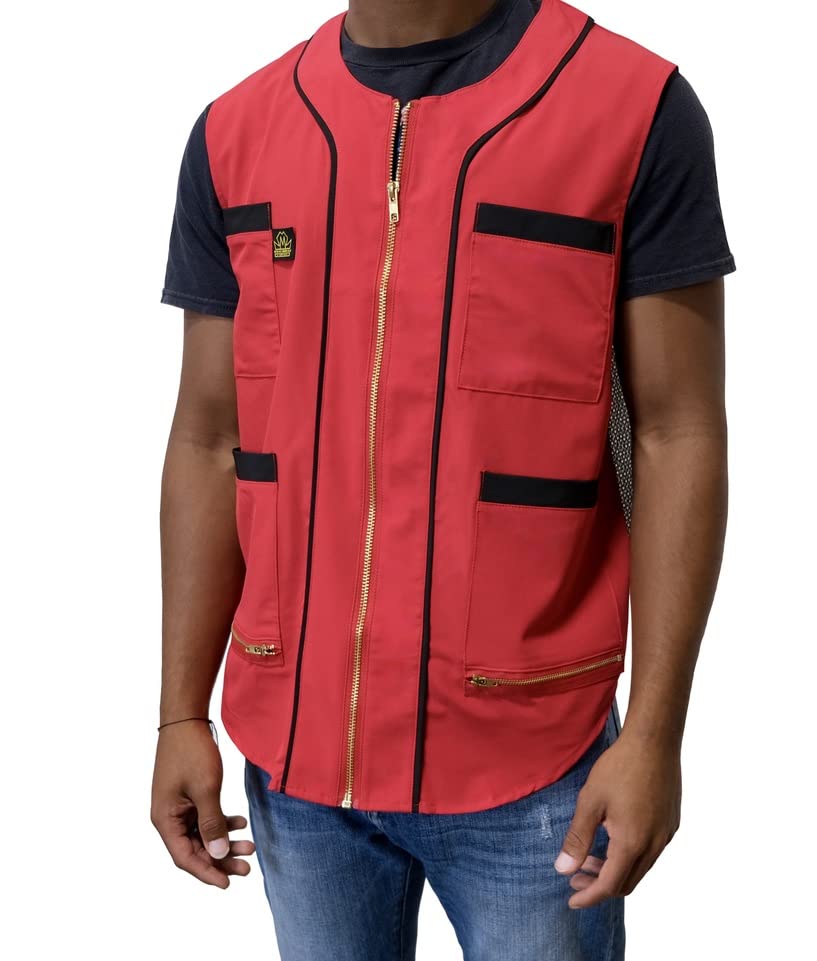 Image of King Midas Empire Barber Vest, Men's Hair Water And Water Repellent Vest For Barbers