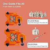 16 PCS Diamond Drill Bit Tile Hole Saw Set Adjustable Hole Saw Guide Jig Fixture and Ultimate Triangle Drill Bits Set for Tile, Ceramic, Glass, Porcelain, Marble - Image 5