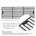 Hisencn Porcelain Cast Iron Cooking Grates Replacement for Chargriller Duo 5050, 3001, 5650, 3008, 3030, 3725, 4000, 2121, King Griller 3008 5252, Gas Grill Models Set of 4 Grill Grids